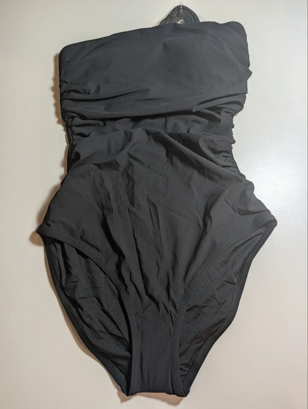 J Crew Woman's Black Removable Strap One-Piece Swimsuit - Size 6 NWT